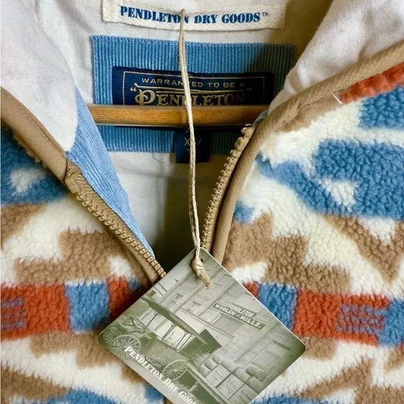 Pendleton women Mariposa Berber fleece hoodie jacket XS